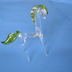 Blown Glass Horse Vintage
